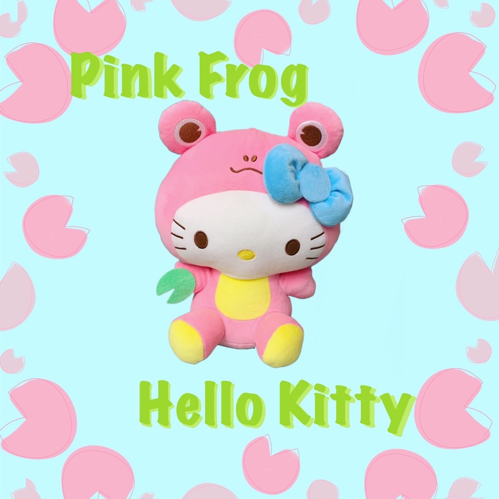 Pink Frog Hello Kitty
